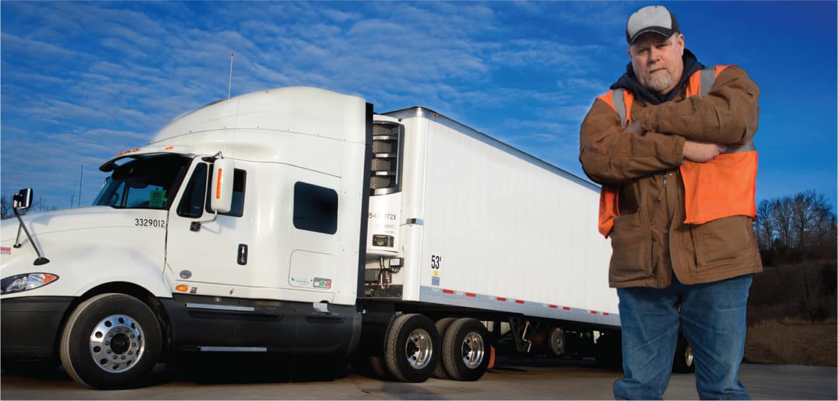 Truck-with-driver-banner