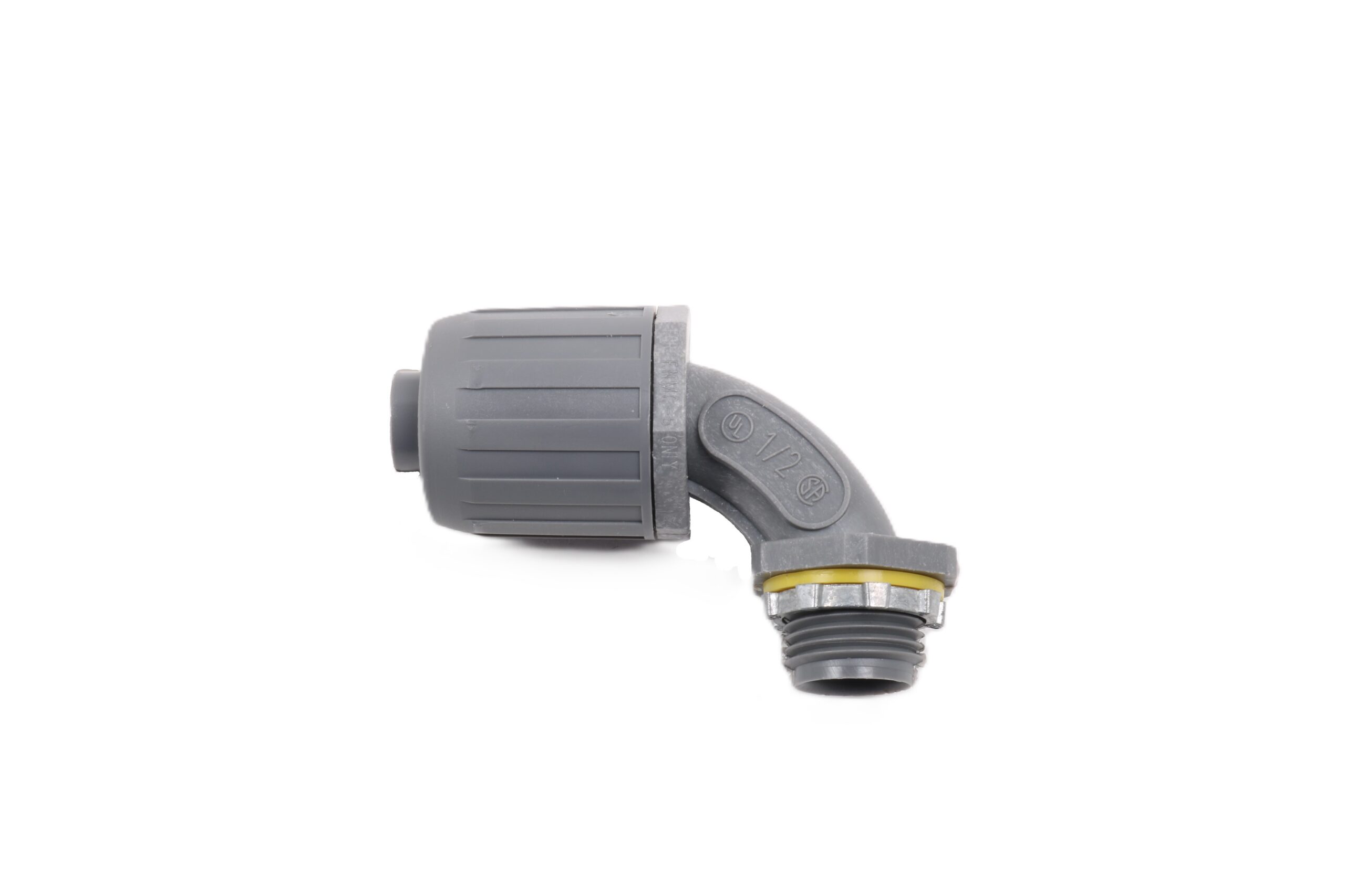 Connector, 1/2" 90 Degree Liquid Tight Nylon (Part# CN00304)